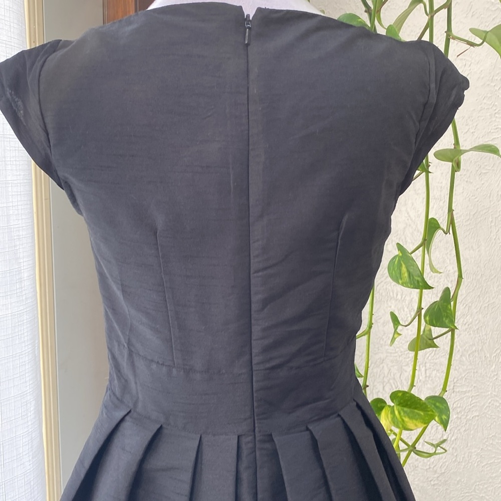 eShakti Black Midi Dress with Timeless Elegance Quincy Bridesmaid Dress SizeXs-2 - Picture 6 of 10